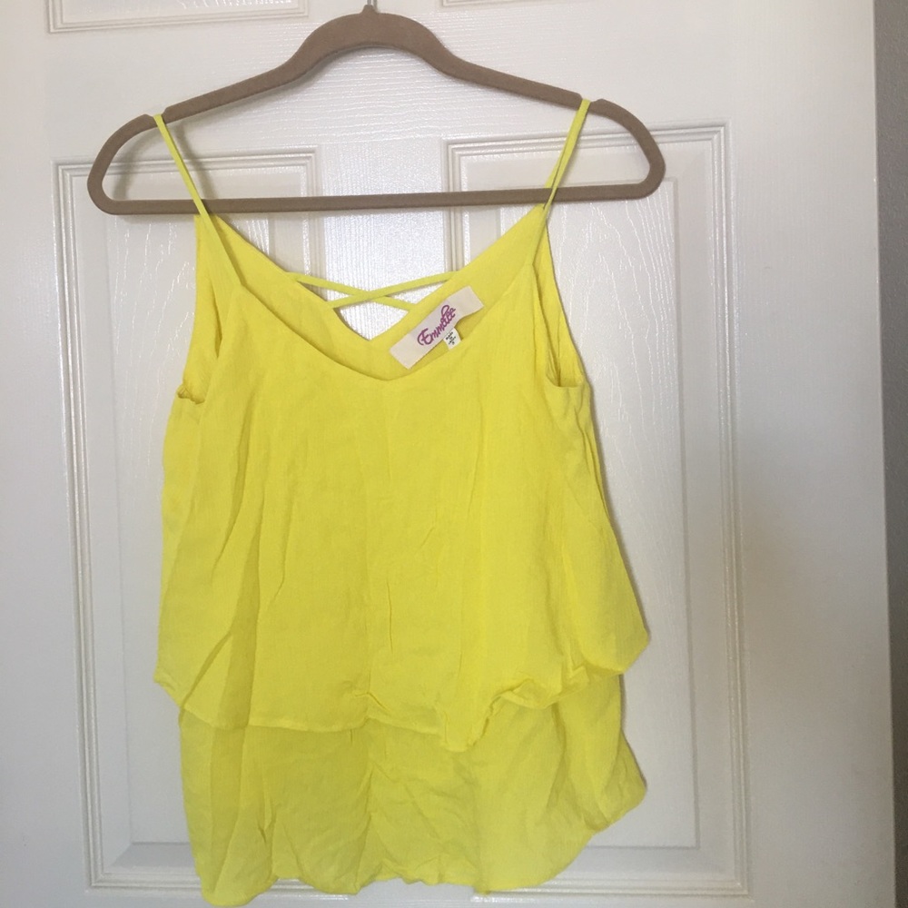 Canary Yellow Layered Tank